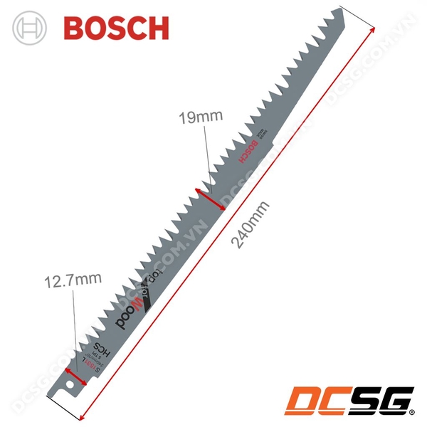 Lưỡi cưa kếm cắt gỗ tươi S1531L Bosch 2608650676