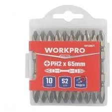Mũi vít 2 đầu bake PH2x65mm Workpro WP408171