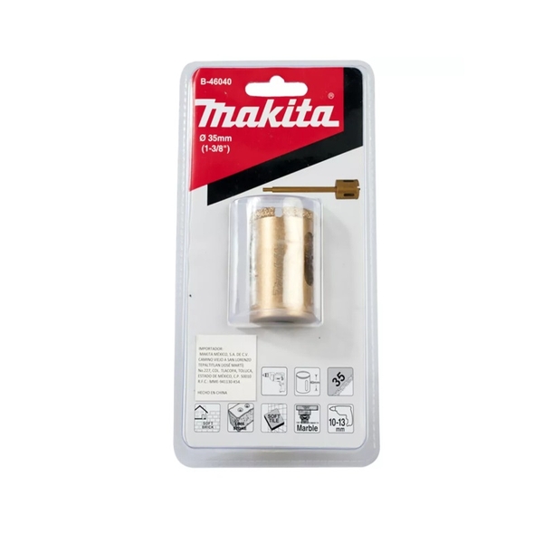 Mũi khoét kim cương dài 40mm Makita