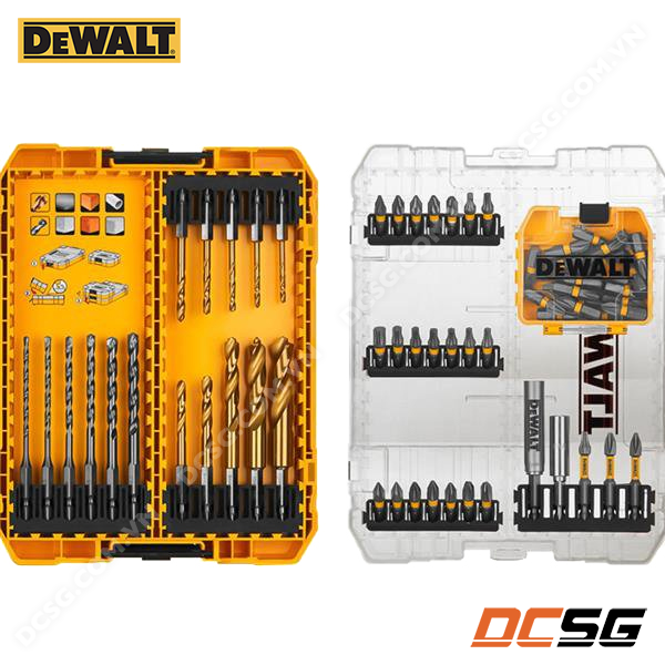 Bộ phụ kiện mũi khoan và vít 65 món DeWALT DWACS65