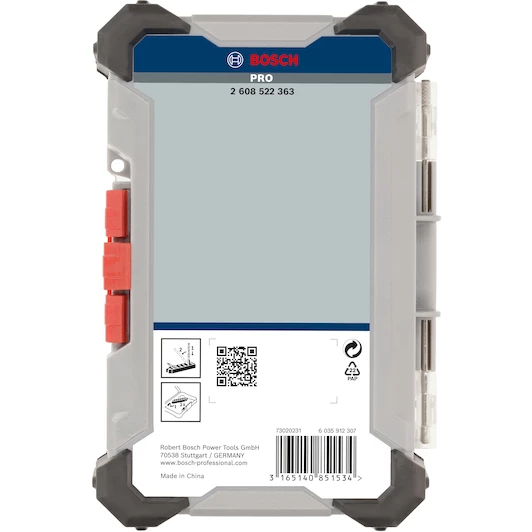 Hộp đựng mũi vặn vít và mũi khoan Pick & Click 2 mặt Bosch 2608522363