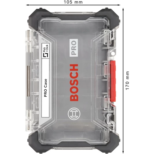 Hộp đựng mũi vặn vít và mũi khoan Pick & Click 2 mặt Bosch 2608522363