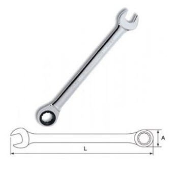 Cờ lê tự động 2 đầu vòng miệng thép Crom SATA