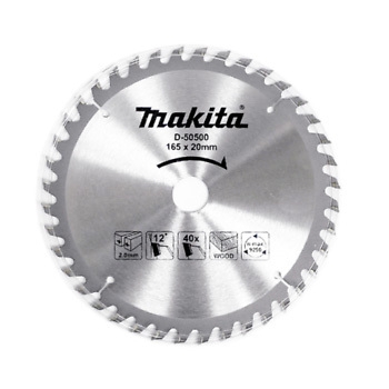 Lưỡi cưa hợp kim cho gỗ 165x20x40T Makita D-50500