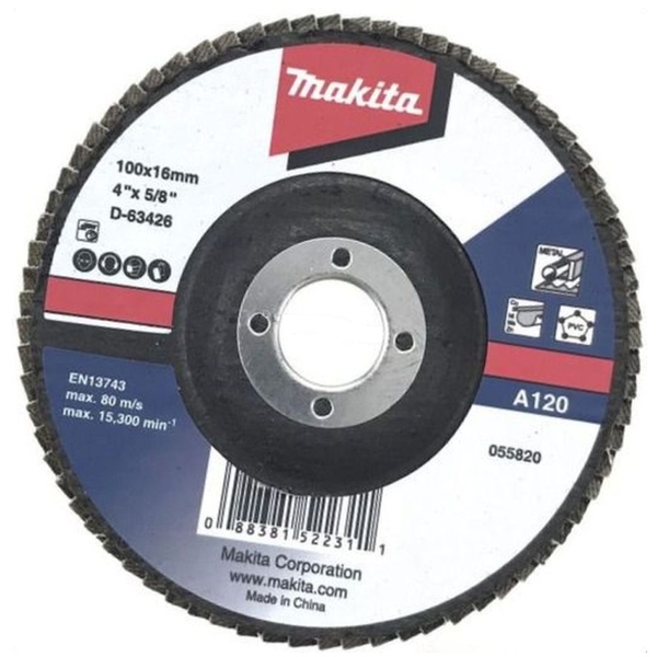 Đĩa nhám xếp sợi thủy tinh 100x16mm Makita