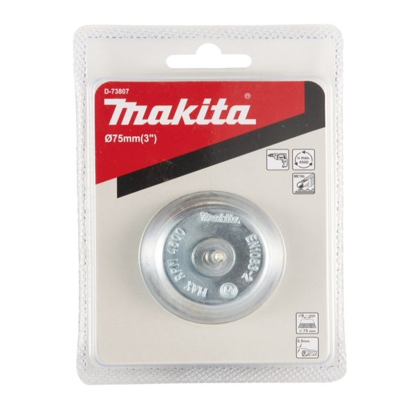 Chổi sợi kim loại hình chén 75mm Makita D-73807