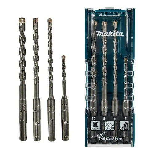 Bộ mũi khoan bê tông SDS-PLUS 4 cái (6,8,10,12X160) Makita D-74756
