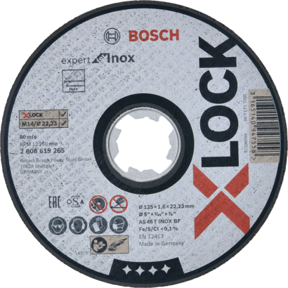 Đá cắt X-LOCK Expert for Inox Bosch 2608619265