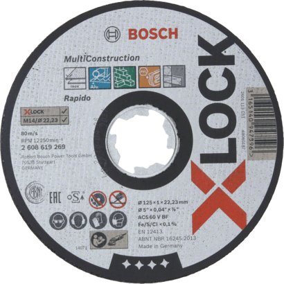 Đá cắt X-LOCK Multi Construction Bosch 2608619269