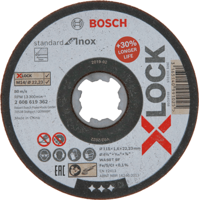 Đá cắt X-LOCK Standard for Inox Bosch 2608619261