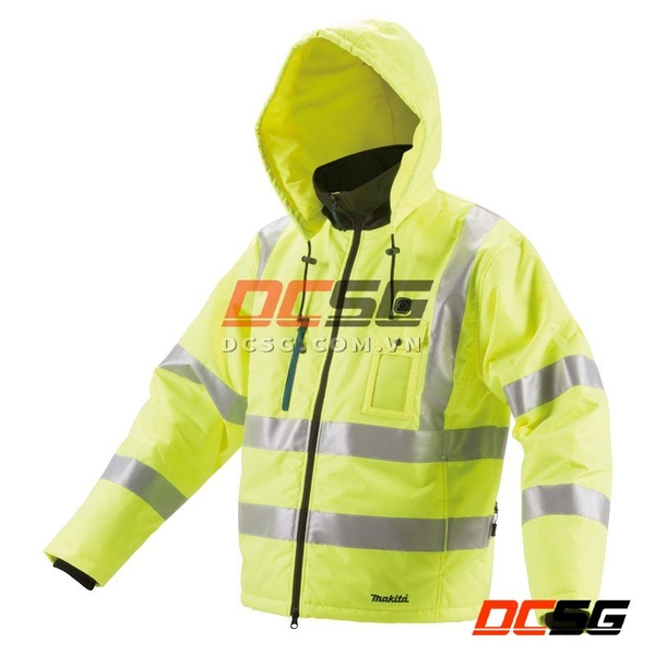 Áo khoác sưởi ấm dùng pin size l Makita DCJ206YL