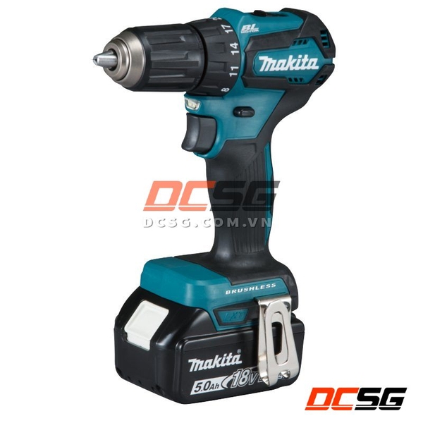 Máy khoan và vặn vít dùng pin (bl)(18v) Makita DDF483RTE