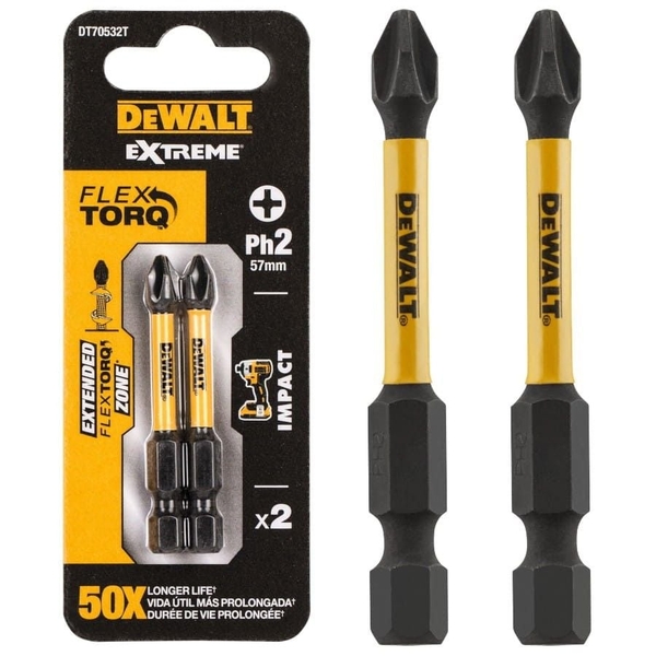 Mũi vặn vít bake PH2 FLEXTORQ hiệu DEWALT
