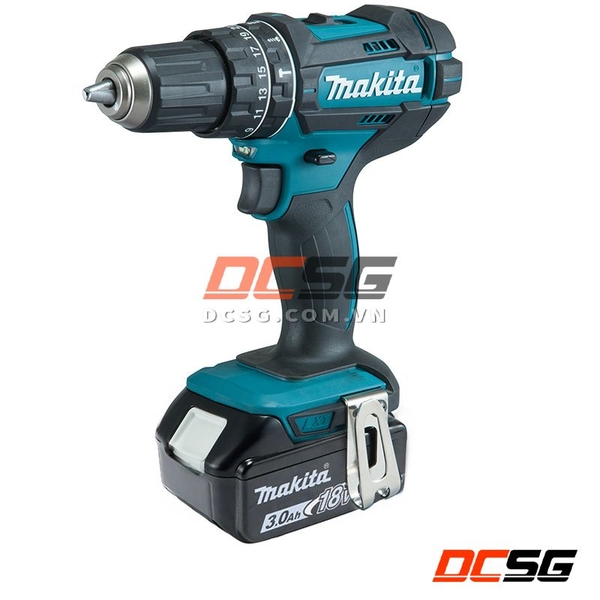 Máy khoan búa, vặn vít dùng pin (18v) Makita DHP482RFE