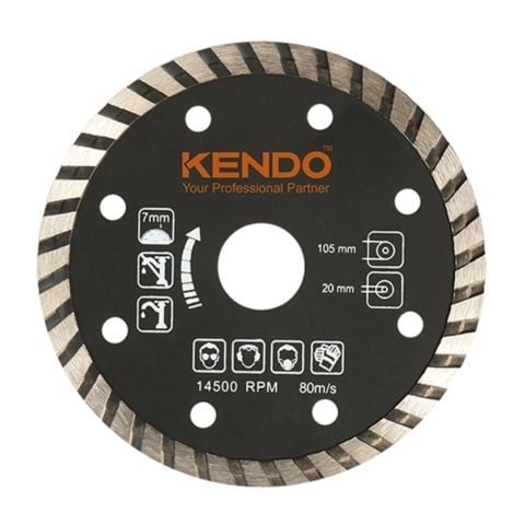Đĩa cắt kim cương vành Turbo 125×22.23/20/16mm Kendo 61212112