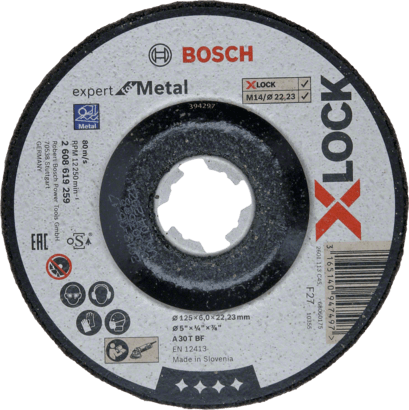 Đĩa mài X-LOCK Expert for Metal Bosch 2608619259