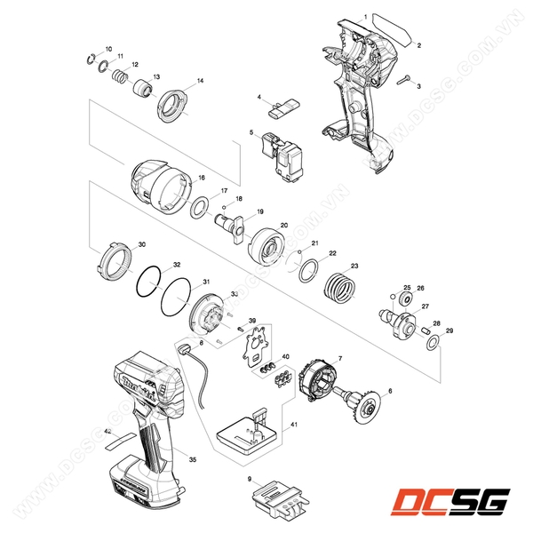 Phụ tùng thay thế chính hãng Makita DTD153