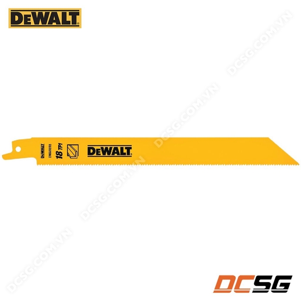 Lưỡi cưa kiếm cắt kim loại 2.4-7.9mm 18TPI DEWALT