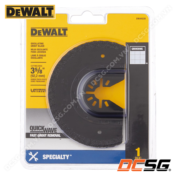 Lưỡi cắt rung cho tường, gạch men 92.2mm Dewalt DWA4220