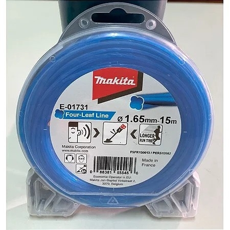 Dây cước cắt cỏ màu xanh dương 1.65mmx15m  Makita E-01731