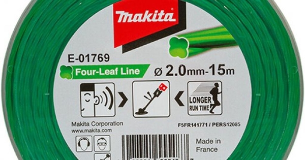 Dây cước cắt cỏ, xanh lá 15Mx2.0mm Makita E-01769