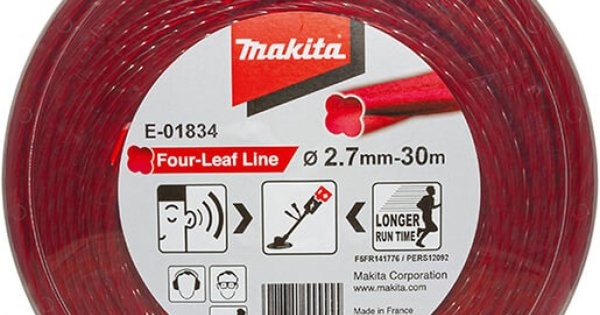 Dây cước cắt cỏ, đỏ 30Mx2.7mm Makita E-01834