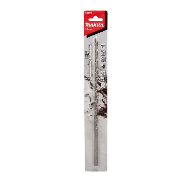 Mũi khoan tường TCT chuôi thẳng 8.0x250mm Makita E-06507