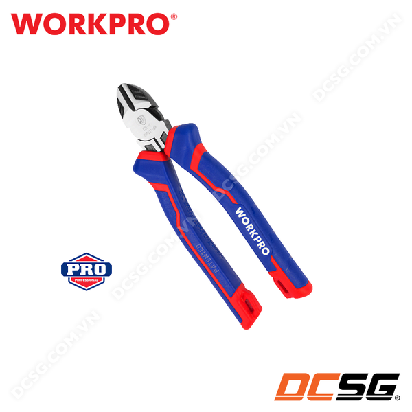 Kìm cắt chéo công nghiệp bằng thép CR-V cao cấp WORKPRO