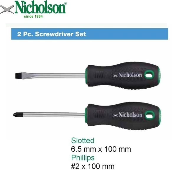 Bộ tuốt nơ vít (2 cây) Nicholson SS2012