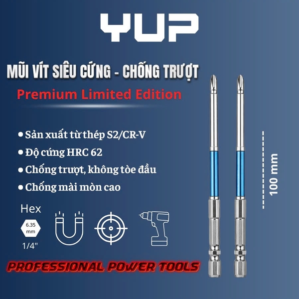 Mũi vít PH2 65-150mm YUP (01 mũi)