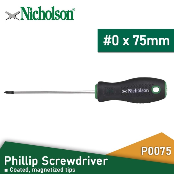 Tua vít Bake PH0x75mm Nicholson P0075