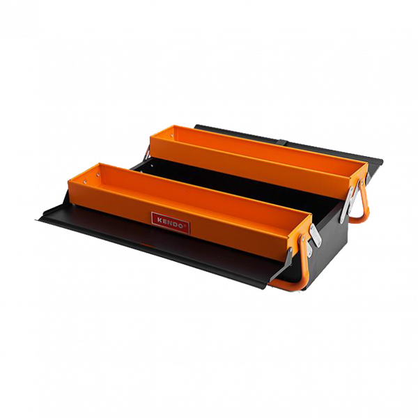 Hộp dụng cụ bằng kim loại ngăn kéo 3 khay kích thước 46x20x16cm Kendo - 90203