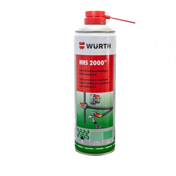 Mỡ bò nước dạng xịt bôi trơn chịu nhiệt 500ml WURTH HHS2000
