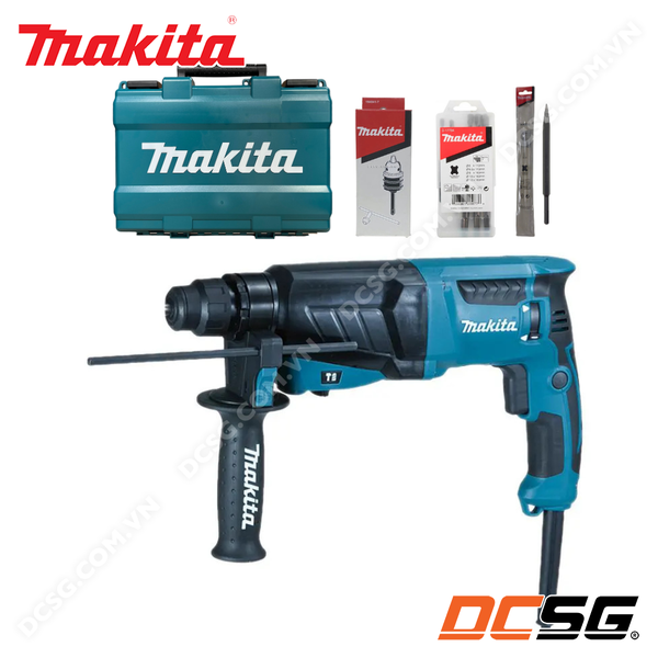 Máy khoan bê tông 3 chức năng 26mm dùng điện 800W Makita HR2630X5