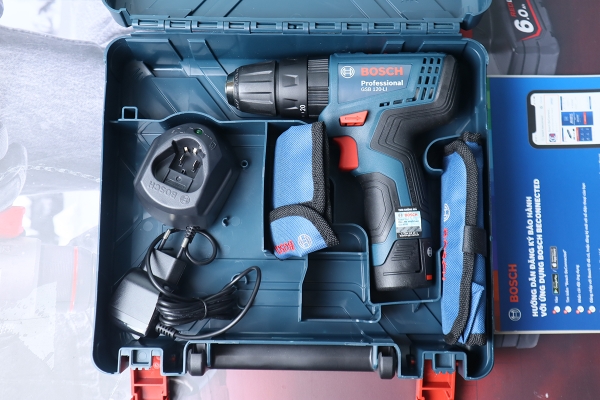 Máy khoan vặn vít dùng pin GSR120-Li (Kèm PK)Bosch 06019G80K2