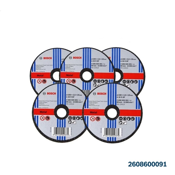Đá cắt sắt 100x2.5x16mm Bosch 2608600091