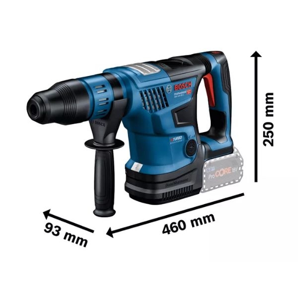 Máy khoan búa kiểu xoay BITURBO dùng mũi SDS max Bosch GBH 18V-36 C