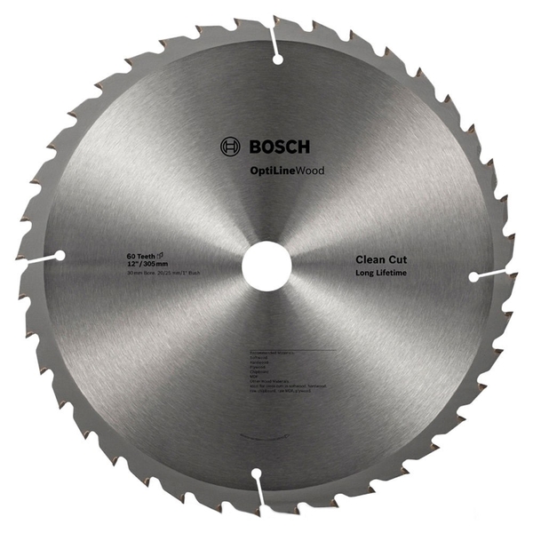 Đĩa cưa gỗ 2.5/1.8x25.4x254mm/T40 Bosch 2 608 643 001