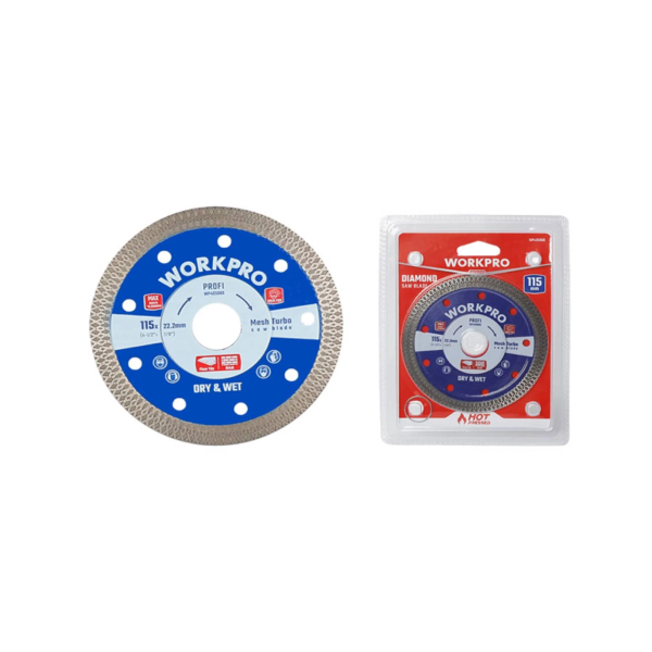 Lưỡi cắt kim cường Turbo răng lưới siêu mỏng 125x22.2x10mm Workpro WP405067