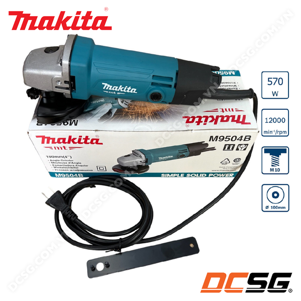 Máy mài góc dùng điện 100mm-570W Makita M9504B (công tắc đuôi)