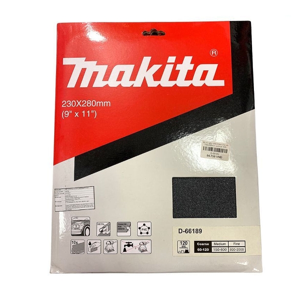 Giấy chà nhám cho oto 230x280mm Makita