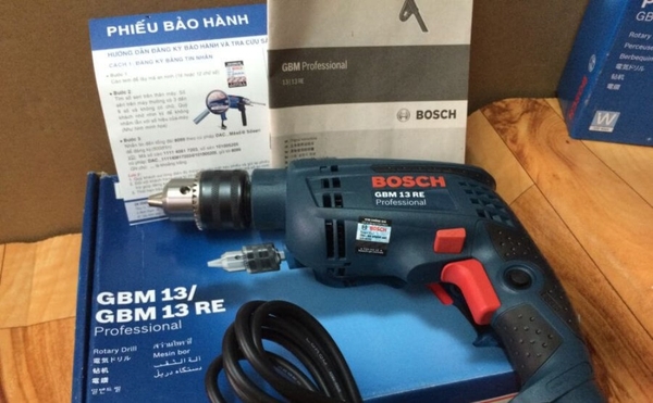 Máy khoan 13/13/30mm dùng điện 600W Bosch GBM13RE