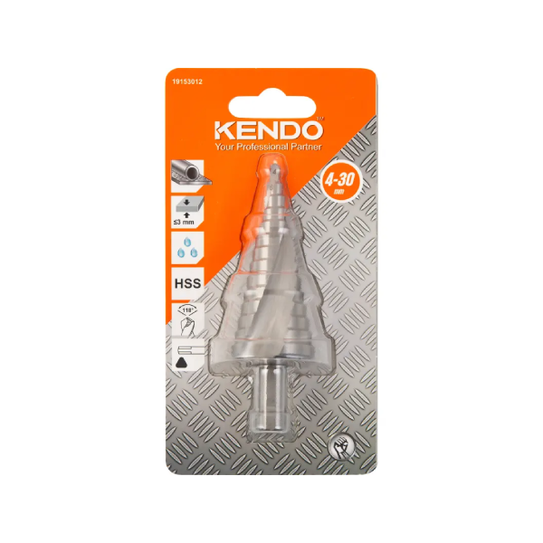 Mũi khoan bước rãnh xoắn 4-30 x 10 x 100mm bằng HSS M2 Kendo - 19153012