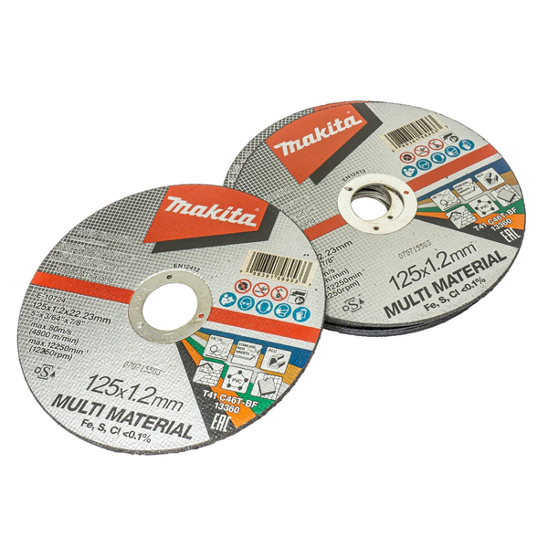 Đá cắt mỏng đa năng 125x1.2x22.23mm Makita E-10724