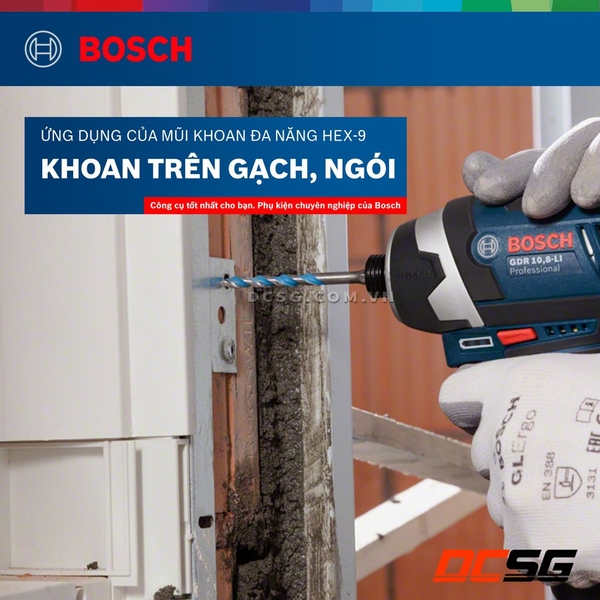 Bộ mũi khoan đa năng chuôi lục giác Hex-9 Bosch 2608589530