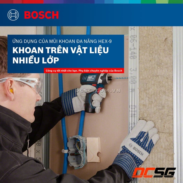 Bộ mũi khoan đa năng chuôi lục giác Hex-9 Bosch 2608589530