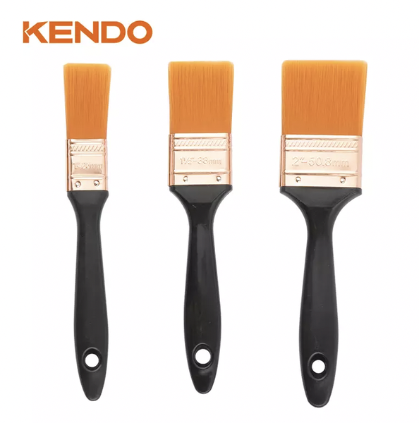Bộ 3 cái cọ sơn tay cầm nhựa (25-38-50.8mm) Kendo - 46401