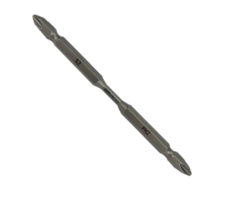 Mũi vít ba ke 2 đầu bằng thép S2 PH2PH2 x 120mm Brosco - BR2PH2D120 (vỉ 10 cái)