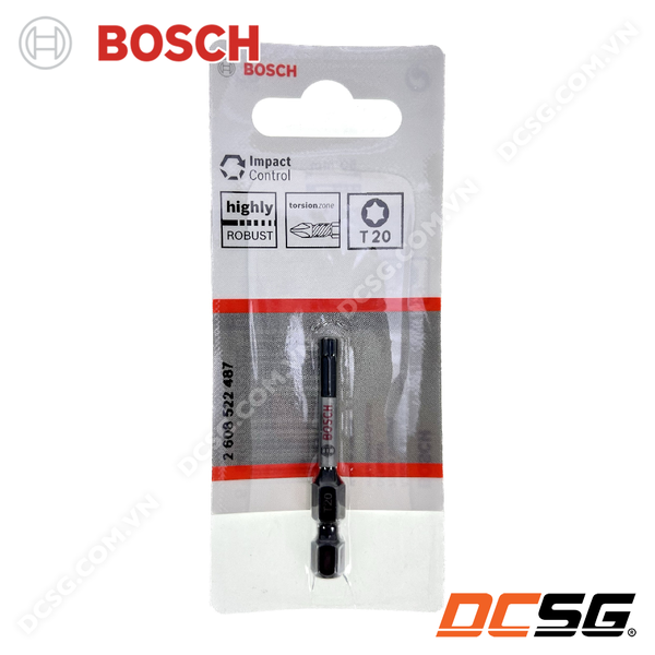 Mũi vít 1 đầu bake và hoa thị dài 50mm Power Bit Bosch