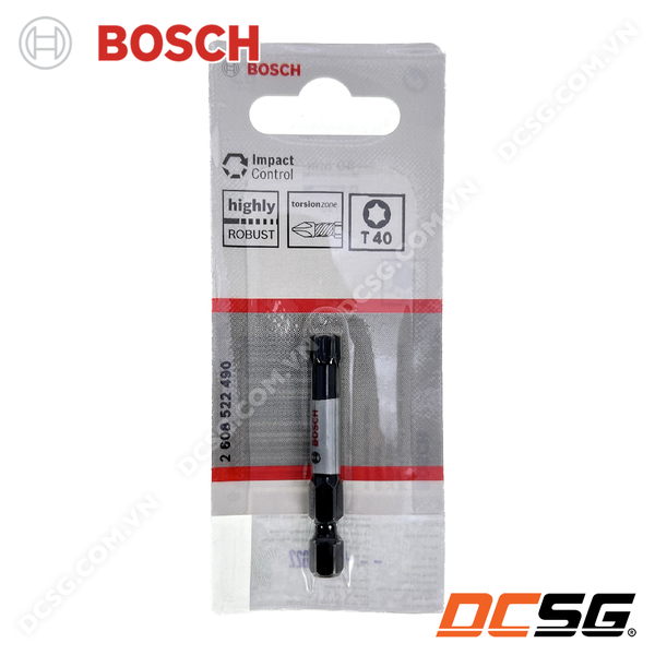 Mũi vít 1 đầu bake và hoa thị dài 50mm Power Bit Bosch